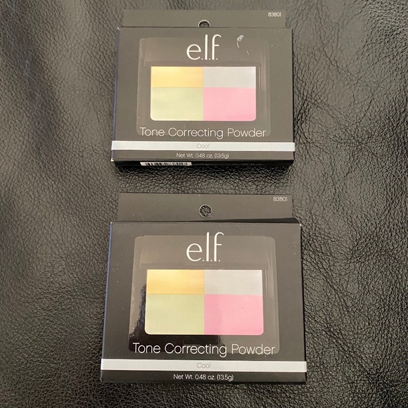 LOT of 2 E.L.F. Tone correcting Powder cool **NEW IN BOX** - Picture 1 of 4